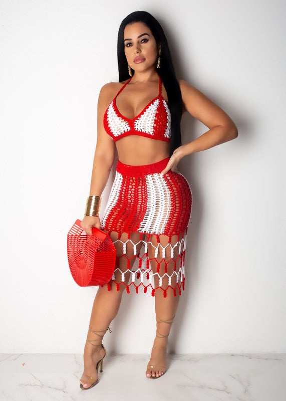 SEXY BEACH STYLE CROCHET SET